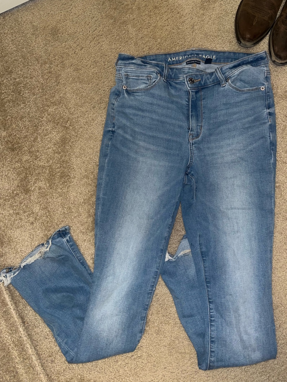 American Eagle Outfitters Light Blue Stretch Jeans